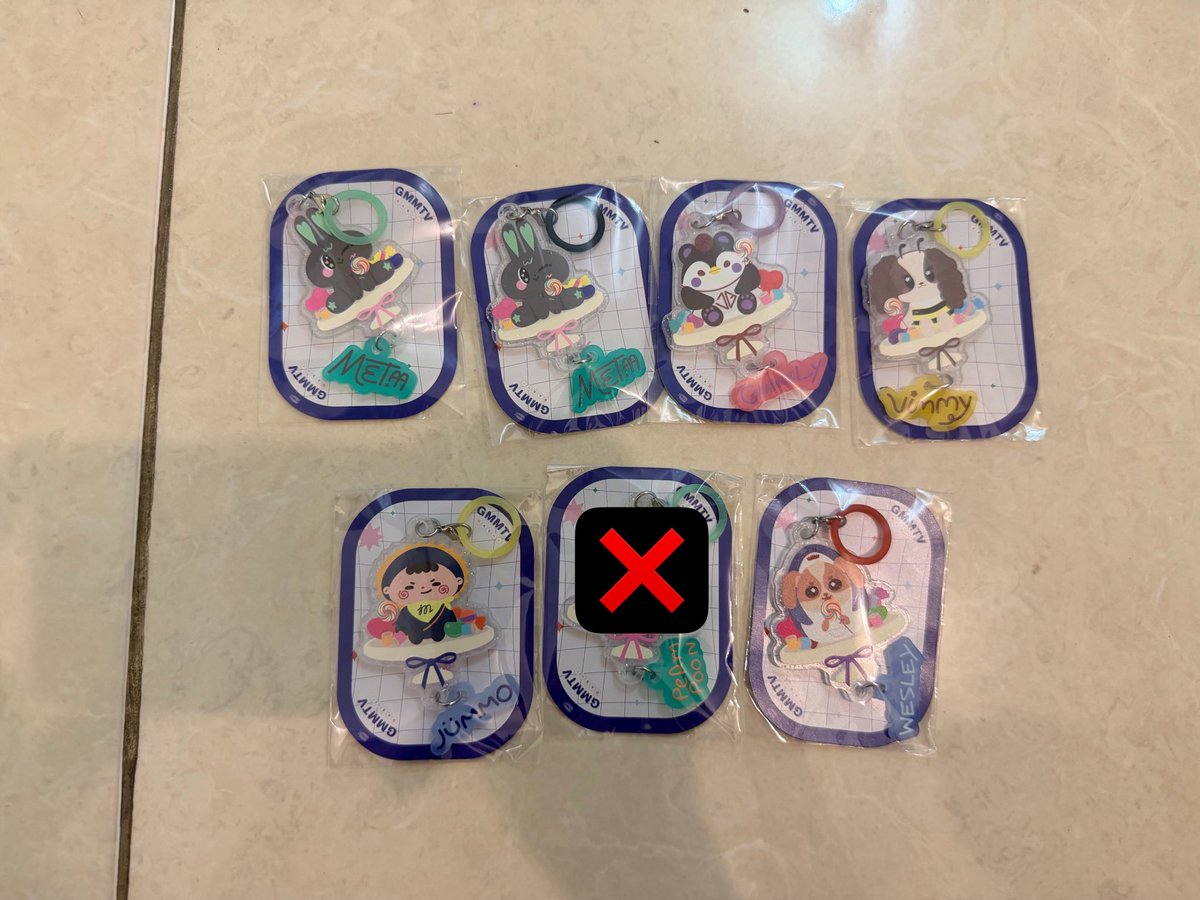 SAWATIPKUY's tweet photo. Gasha meta,guinzly,vimmy = 120k 
Gasha Jummo, Wesley= 170k 
Cc boys random not open = 180k
1 set poscard WilliamEst + gasha Wesley = 220k 
Harga bersih ina 
Exclude co packing 
#GMMTVFANNIVAL2026HappyFamily
#GMMTVMASCOT 
#ths https://t.co/JnKoHSi4Pg