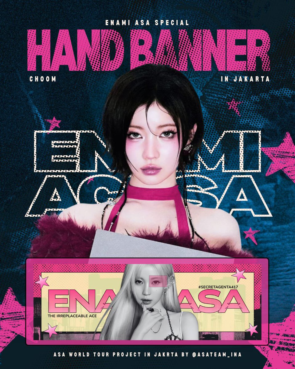 ASATEAM_INA's tweet photo. 🕵🏻 SECRET AGENT ASA : 2nd project

✨ ASA HAND BANNER for BABYMONSTER CHOOM IN JKT ✨

MONSTIEZ &amp; ENAMORS, mari tunjukkan dukungan dan cinta untuk ASA lewat hand banner ini!

More details, check the poster below 
#ASA #ENAMIASA #아사 #BABYMONSTER https://t.co/SM8MFjuSge