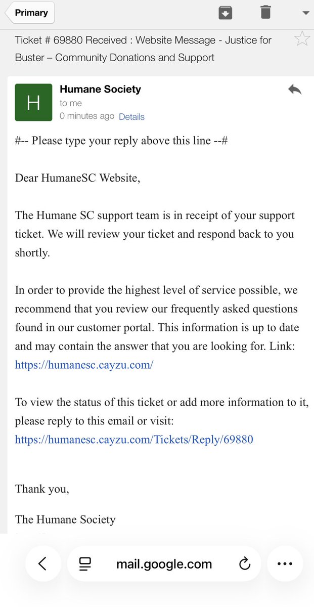 busterjustice_'s tweet photo. MAJOR UPDATE ON BUSTER!

We have officially contacted the Humane Society regarding the donations our community has accumulated for Buster!

The email has been sent, and we have received confirmation back!

We explained that https://t.co/K0Eyw3blYM is handling the donations as our third party and will be contacting the Humane Society directly by phone or email to arrange the transfer of funds.

I’m attaching screenshots below as proof of our communication and confirmation.

We are making sure every step is transparent so our community knows exactly where the fees are going.

Justice for Buster! 

EypK6NVBBVEaDCnhuzXdEZv74XA1TURPigbTGXi8pump