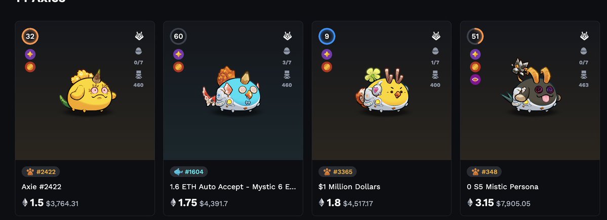 Jihoz_Axie's tweet photo. Mystic floor thin. Could flip a bunch "big" ETH mainnet collections with a small injection. https://t.co/Y8LCepFoTJ