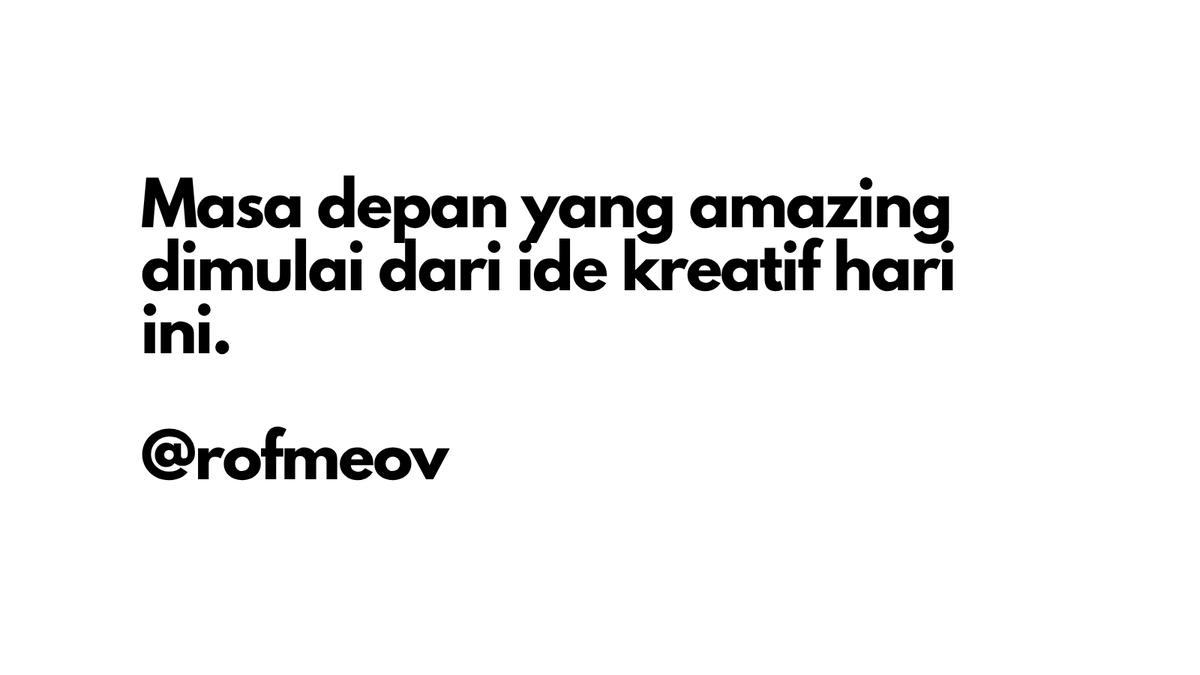 rofmeov's tweet photo. Masa depan yang amazing dimulai dari ide kreatif hari ini. Di era perkembangan teknologi yang semakin pesat, setiap ide memiliki kesempatan untuk menjadi sesuatu yang luar biasa dan bermanfaat bagi banyak orang. Teknologi bukan hanya tentang perangkat canggih, komputer, atau kecerdasan buatan, tetapi juga tentang bagaimana manusia menggunakan kreativitas dan inovasi untuk menciptakan perubahan positif. 
Dengan memanfaatkan teknologi, kita dapat mengubah ide sederhana menjadi karya hebat yang mampu mempermudah kehidupan, menghubungkan dunia, dan membuka peluang baru. Setiap penemuan besar selalu berawal dari rasa ingin tahu, keberanian untuk mencoba, dan semangat untuk terus belajar. Oleh karena itu, generasi muda harus berani berpikir kreatif, mengeksplorasi hal hal baru, dan tidak takut menghadapi tantangan. Dunia teknologi akan terus berkembang, menghadirkan berbagai kemungkinan yang sebelumnya hanya dianggap sebagai impian. Namun, masa depan yang luar biasa tidak hanya ditentukan oleh kecanggihan teknologi, tetapi juga oleh kreativitas, tanggung jawab, dan kebijaksanaan manusia dalam menggunakannya. Mari jadikan teknologi sebagai sarana untuk berkarya, berinovasi, dan menginspirasi dunia. Karena pada akhirnya, masa depan yang amazing bukan sekadar sesuatu yang kita tunggu,melainkan sesuatu yang kita ciptakan melalui ide, kreativitas, dan teknologi mulai dari hari ini! 🚀