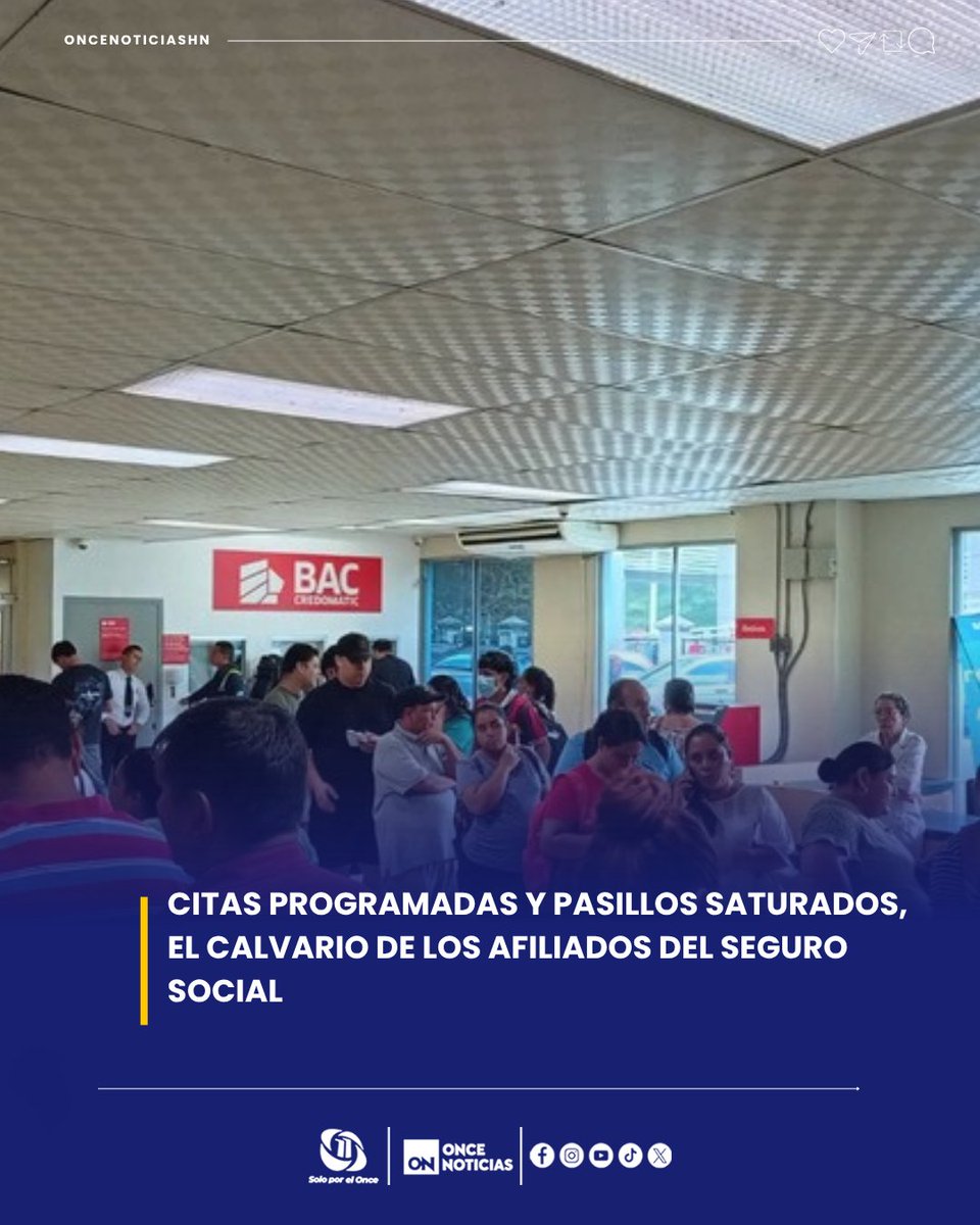 11_Noticias's tweet photo. 🏥 Citas reprogramadas, falta de insumos y largas esperas marcan el calvario de los afiliados del Seguro Social, en medio de las asambleas informativas de los médicos. ¿Qué está pasando en el IHSS? 
https://t.co/iyCIYGnWym
#Honduras #IHSS #Pacientes #Retrasos #CitasMédicas #AsambleasInformativas
