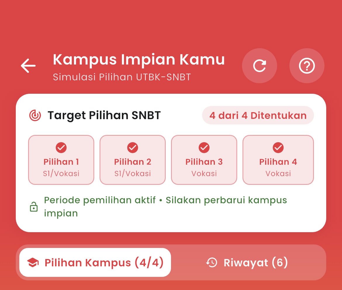 silpergold's tweet photo. @owKaie Gua ngikut ini, tinggal pencet tanda “+” aja. Ngikutin aturan (S1 2 pilihan, D4 1 pilihan, D3 1 pilihan) https://t.co/kb1ECiULGr