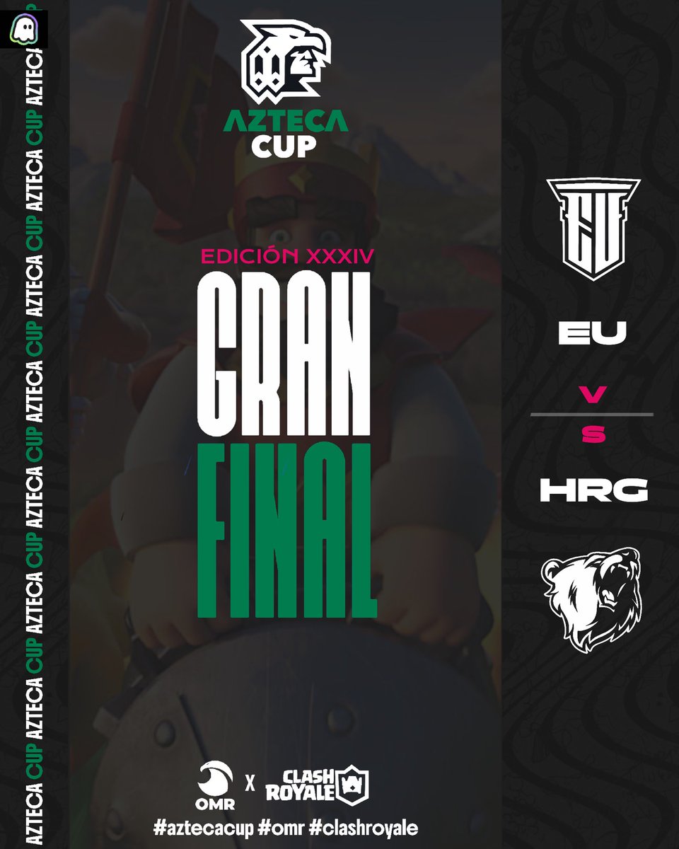 omr_esports's tweet photo. #OMR | Azteca Cup XXXIV
Final / Miércoles 14.10
#EU 🆚 #HRG / 19:40
#EstralUnity busca su primer título de copa.
#HorizonGaming busca su 5to. Título de copa. El último lo ganó en la edición 27.
#aztecacup #omr #clashroyale https://t.co/bpVJ83pOG9