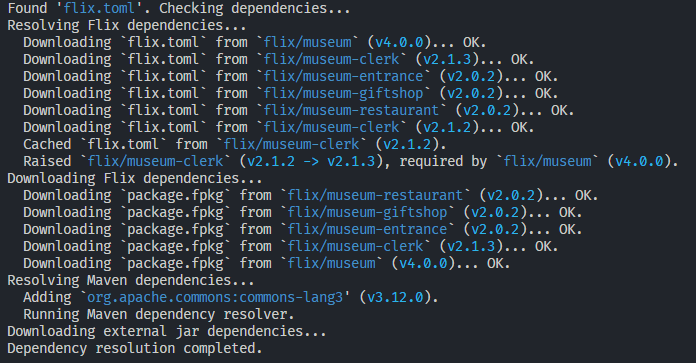 flixlang's tweet photo. 1/5 We are pleased to announce the release of Flix 0.78.0! This is a major release that introduces a brand-new package manager, fully integrated into the Flix language. https://t.co/5IE9N2FUgl