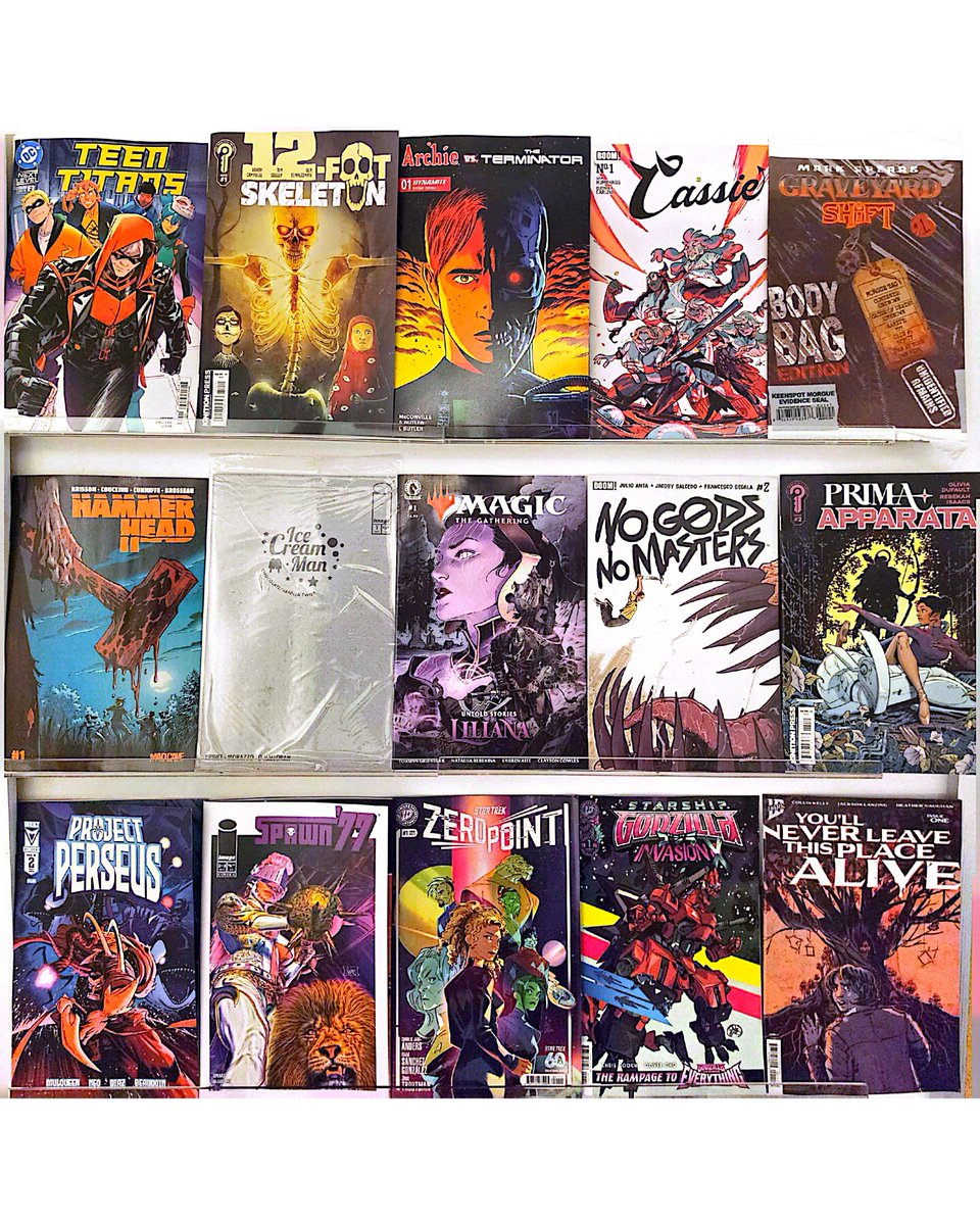 FinalBossComics's tweet photo. I like #NCBD for the plot…the plot —>
🔥 12-Foot Skeleton
🔥 ASM
🔥 DNX
🔥 Doom Patrol
🔥 Hammer Head
🔥 Ice Cream Man Chocolate/Vanilla Twist
🔥 Infernal Hulk vs FF
🔥 Legion of Super-Heroes
🔥 Omega Book
🔥 Teen Titans
🔥 Venom
🔥 You'll Never Leave This Place Alive
#FinalBoss https://t.co/pqBYnEj8Yf