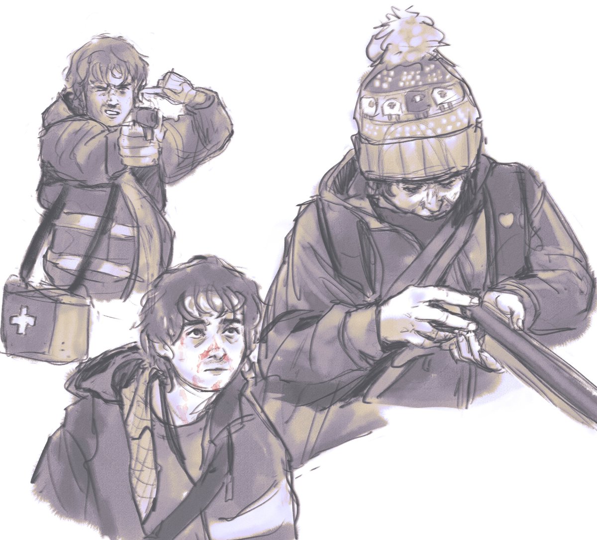 aeijis's tweet photo. a couple of rough sketches 

#ResidentEvilㅤ #BryanHodukavich https://t.co/QKJlR1f1U4