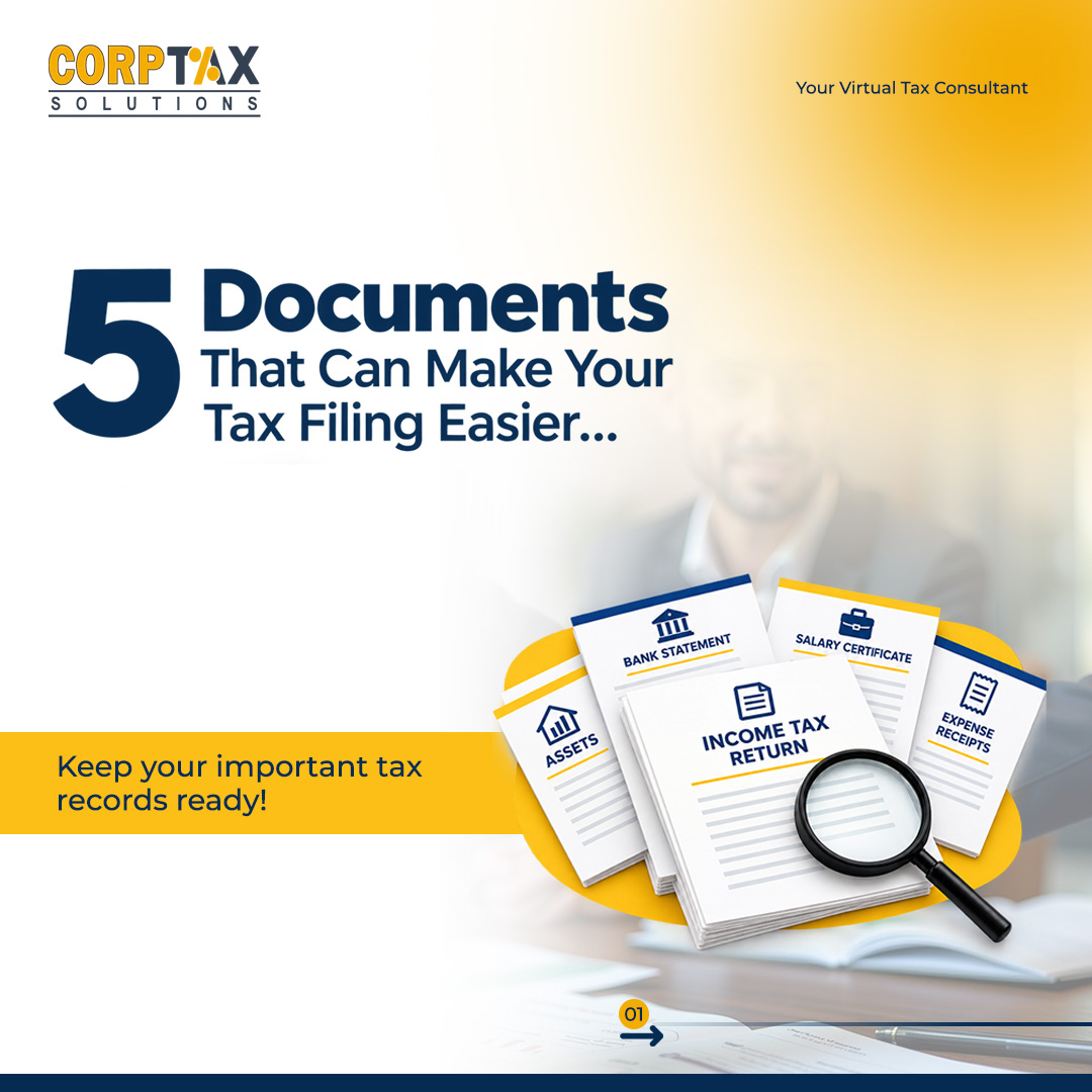 Corptaxsolution's tweet photo. 5 Documents That Can Make Your Tax Filing Easier!
📞 Call / WhatsApp: 0306-5764521
🌐 https://t.co/erx0nwPIPJ
#corptaxsolution #taxfiling #incometax #taxdocuments #taxcompliance #fbr #taxseason #businesscompliance https://t.co/frkFHZKEG3