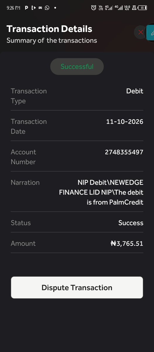 bigmarts003's tweet photo. @OPay_NG @palmcredit https://t.co/W06cUCrYEc