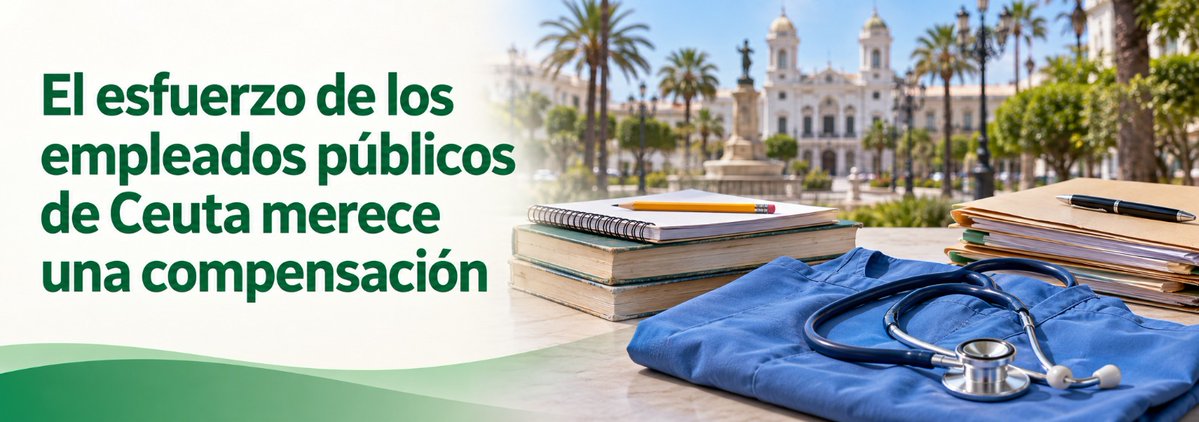CSIFnacional's tweet photo. 🟢 #CSIF exige que los fondos extraordinarios aprobados para Ceuta permitan compensar económicamente el esfuerzo de los/as empleados públicos.

🗣️ Reclamamos al Gobierno que convoque urgentemente la Mesa General de Negociación para reconocer el esfuerzo de los profesionales que afrontan las consecuencias de la crisis migratoria.

🔙 CSIF recuerda que ya solicitó el pasado 14 de septiembre una retribución extraordinaria para todos los empleados públicos afectados, sin discriminaciones entre colectivos.
👉 https://t.co/Fi3ZB0VMoz