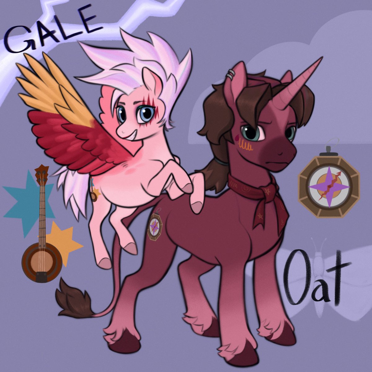 HungyArtist's tweet photo. ✨My little Sea of Remnants✨💫
Did Gale and Voyager as My Little Pony! Me and a friend of mine will be doing a bunch of the cast soon!! Expect more soon!! 
#seaofremnants #mylittlepony #sor #mlp https://t.co/hVyC86bqdz