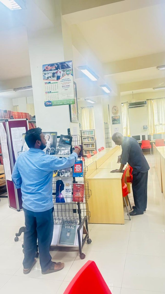 nasi_academy's tweet photo. Cleanliness Drive at the Library, Second Floor, NASI Campus, under Special Campaign 6.0.
🌿 Clean Campus, Healthy Nation! 🇮🇳
#SpecialCampaign6.0 #NASI #SwachhBharat #SwasthBharat https://t.co/qEjTvN6BcD