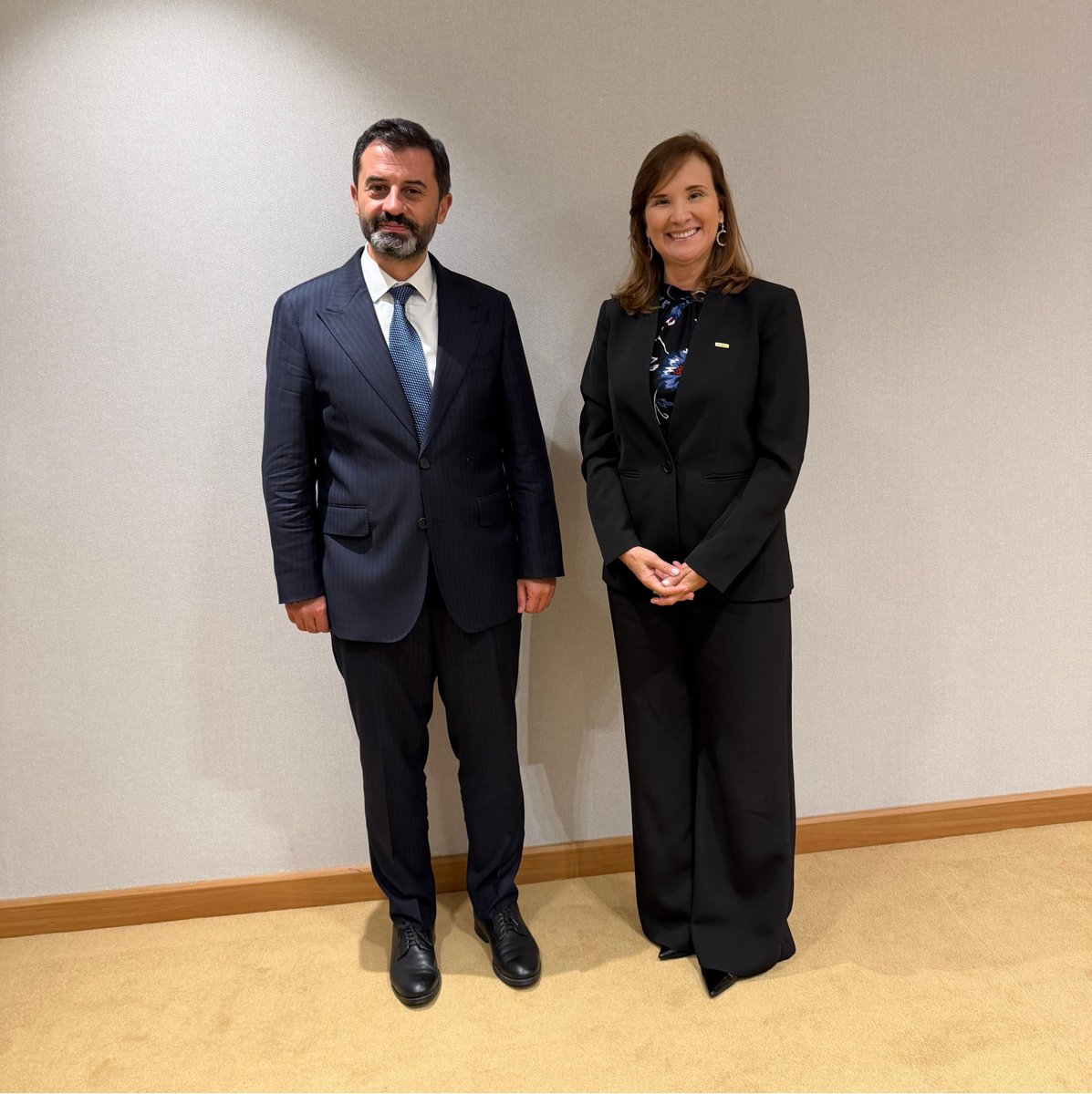BSTDB's tweet photo. Regional development banks can strengthen their impact by building partnerships across regions. 

At the #WBGMeetings in Bangkok, BSTDB President Dr. Serhat Köksal met with Gisela Sánchez Maroto, Executive President of @BCIE_Org and José Guillermo Guerrero, Executive Vice President.

The meeting provided an opportunity to strengthen institutional dialogue and explore potential areas of cooperation between the two regional development banks in support of sustainable development and economic integration.