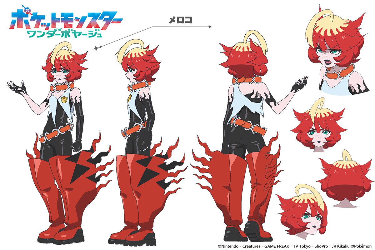 anipoke_PR's tweet photo. ＼⭐️／お疲れさまでスター！

#アニポケ に登場する
スター団のメンバーたちの設定画を公開♪

続いてメロコをご紹介🌟 https://t.co/eOfjmQQvNo
