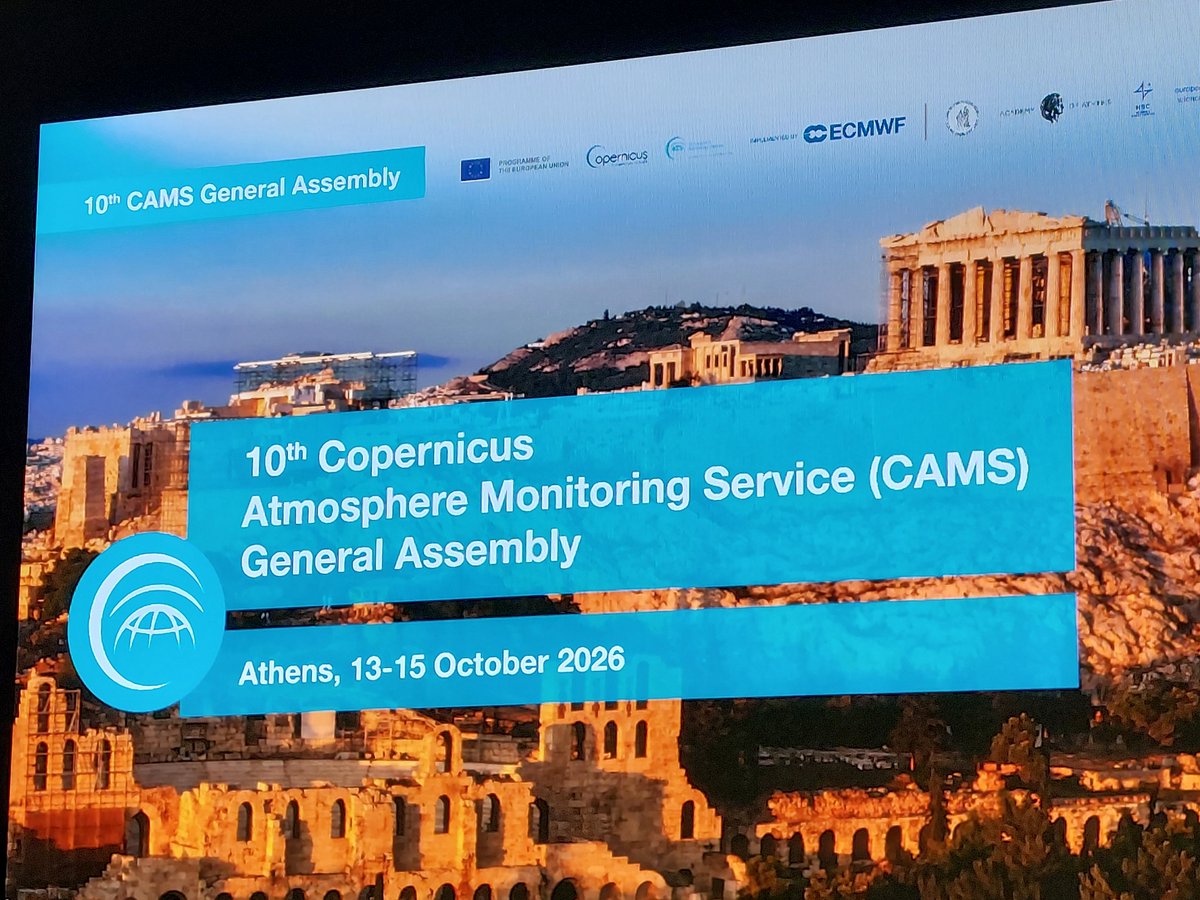 waveologist's tweet photo. Hoy comienza la asamblea general del Servicio de Vigilancia Atmosférica de Copernicus, en el Instituto Francés de Grecia. https://t.co/Cou6eK311m