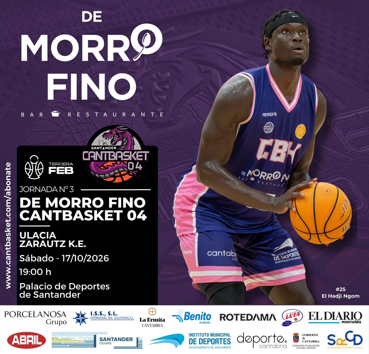 Cantbasket_04's tweet photo. 🗓️ ¡Este sábado regresamos al Palacio!

🎟️ https://t.co/XXD0NduRYK https://t.co/82OgIaRhRs