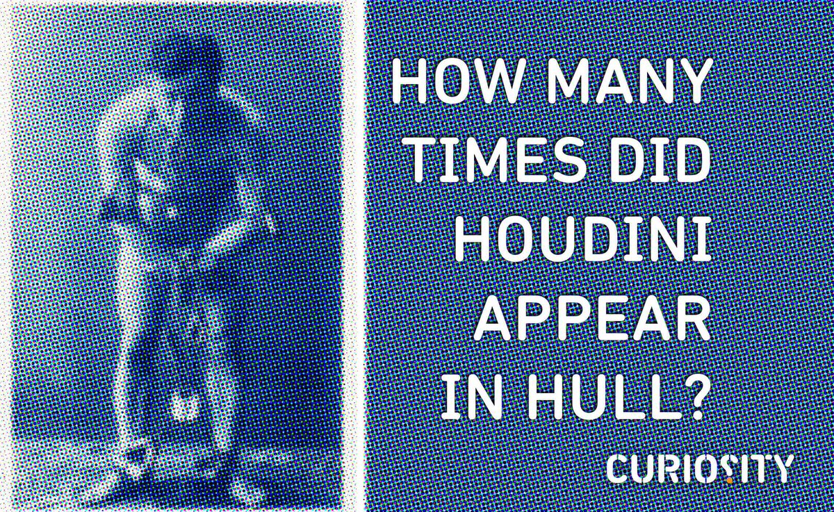 CuriosityHull's tweet photo. How Many Times Did Houdini Appear In Hull?

Our legendary escapolgist correspondent Angus Young reports on a new book about our city and the world famous daredevil.

https://t.co/ARrQvJbLHz

@hull_libraries 
@angus_young61 
@Hullhistorynews https://t.co/TH4qjfCIPM