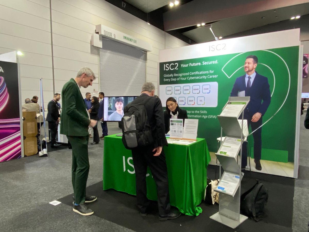 ISC2APAC's tweet photo. We're at @AISA_National #CyberCon Melbourne! 📍 Booth 115 | Oct 14-16

Visit our booth to discover how ISC2 certifications can support your #cybersecurity career and connect with local professionals from the ISC2 Melbourne Chapter. Already a member? Come collect a member pin! https://t.co/mO7vDuH1KO