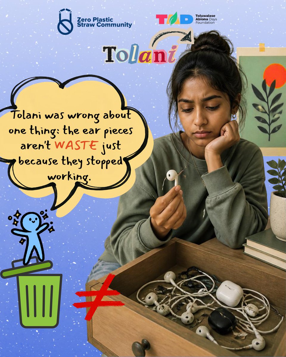 ZPSCommunity's tweet photo. Tolani is like most of us, dumping our old and broken e-waste, which in most cases is because we have no idea on what to do with them, but now we do.

#InternationalEWasteDay #Recycling #Upcycling #EcoFriendly #Sustainability #ClimateAction https://t.co/ekIIS7RmoB