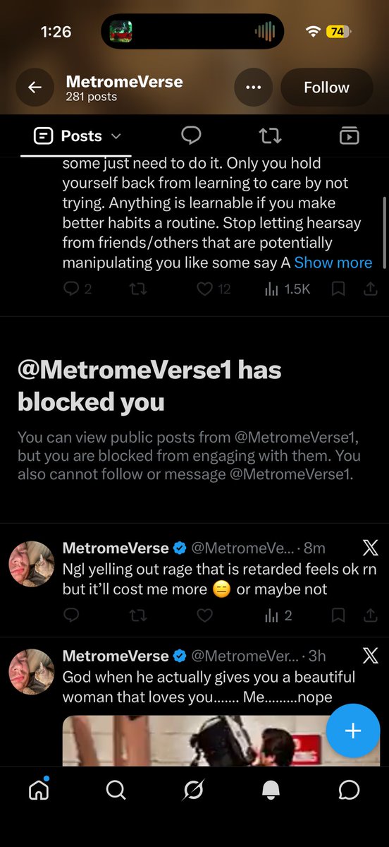 vagripreaper's tweet photo. @MetromeVerse1 @1caskket @somethinsomethi @secruitt @heycape_ @realDonaldTrump show me your bank before you talk shit and then block me like a pussy lolol https://t.co/kdwKTMMUUY