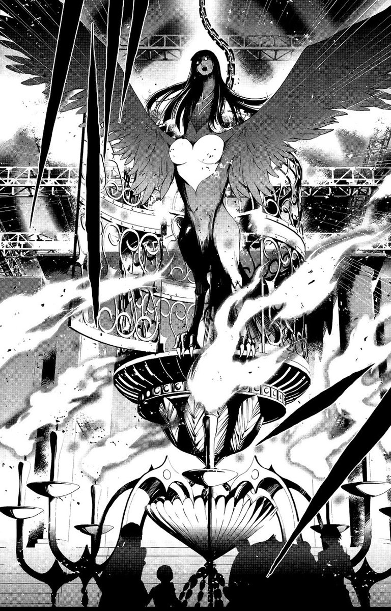 HvngPrincess's tweet photo. @WildcardTwink The once beautiful woman transformed, what was once a small and almost frail looking princess was now a large flaming bird ready to burn all those who would bring their distasteful souls into her castle. https://t.co/Rg5tpUKYhK