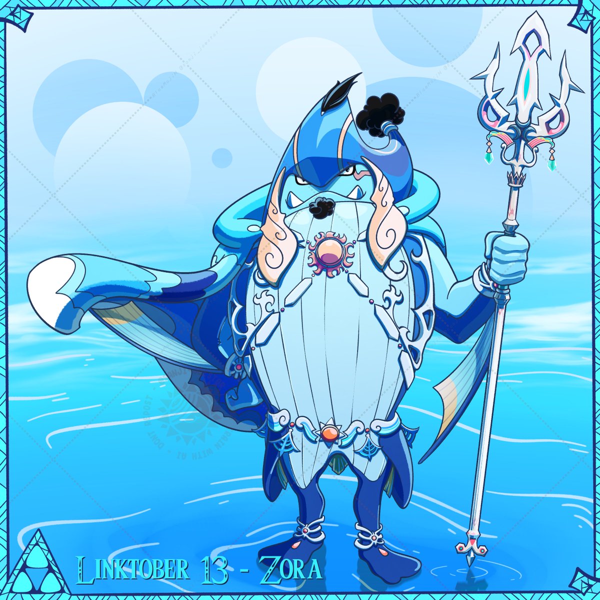 sanji_joestar's tweet photo. Linktober Day 13 - Zora🔱

Zora Jinbe🩵(One Piece × Zelda)

#zelda #onepiece https://t.co/WKdNuVEfRb