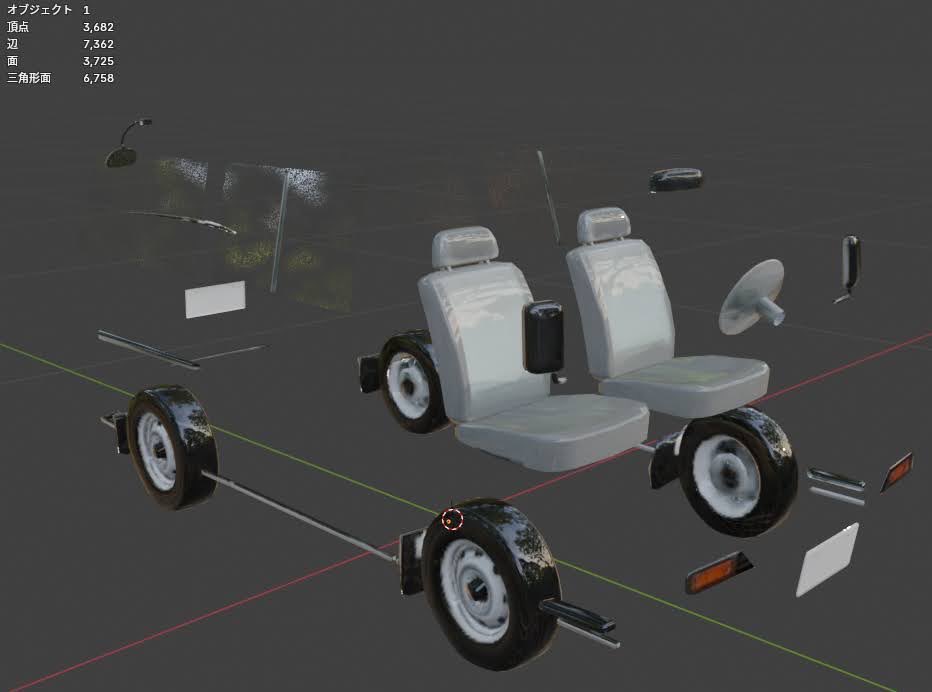 PIKAMOSU's tweet photo. こんにちは。

AIで車の画像生成、
展開図にしてもらい。
3Dモデル、テクスチャを生成、
ローポリゴンで外装、簡単な内装も
用意してくれました。

#Blender https://t.co/VaBdLQldxw
