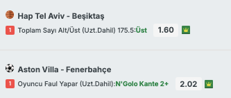 kostastahmin's tweet photo. Erkenden 2 tane seçim bırakıyım. 

UEFA Şampiyonlar Ligi'nde Aston Villa - Fenerbahçe maçında Villa'nın orta sahasına eğer İsmail-Kante-Guendouzi ile çıkmazsak Kante 2 faul bence gelir. 

Bol şans https://t.co/syGM0g2sSg