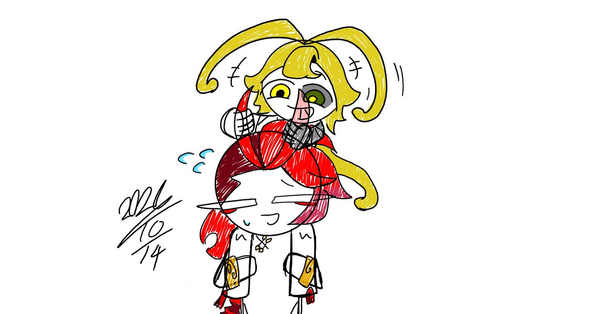 WBFGV2920's tweet photo. ただ頭にぴょこってなってるの可愛いし、ビネグレットくんは遊んでそうというイラストなだけ https://t.co/8bG1hGSZMw