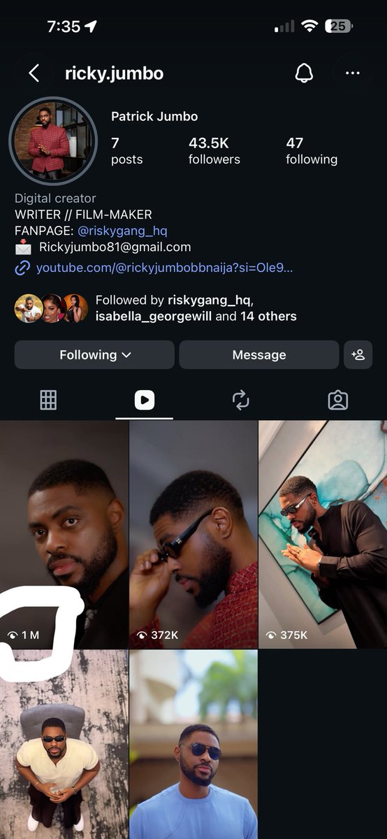 JasonJaestan's tweet photo. 1million view in the f**cking chat 👏🏼👏🏼👏🏼

HAPPY BIRTHDAY RICKY 
RICKY JUMBO THE STAR 

#RiskyGang
#PatrickJumbo34
#BBNaija https://t.co/Hpibm3CCOD