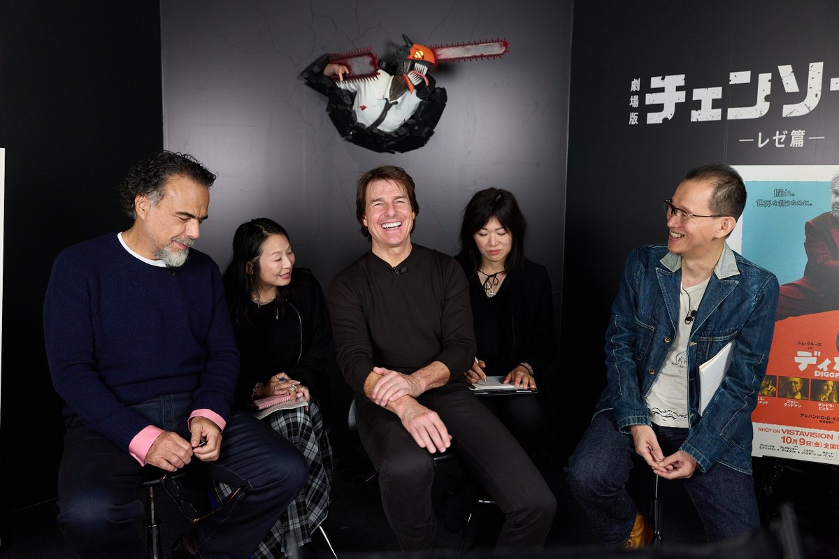 MAPPAEXPO_15th's tweet photo. ◤トム・クルーズ×イニャリトゥ監督×平松禎史
　　　クリエイターズ鼎談動画公開！　　　　◢
 
トム・クルーズさん、アレハンドロ・G・イニャリトゥ監督、MAPPAアニメーター・平松禎史さんによるクリエイター鼎談の様子をMAPPA公式YouTubeチャンネルにて公開！✨
 
映画『DIGGER／ディガー』の制作にまつわる
お話や、実写映画とアニメの共通点など、クリエイターならではの貴重なトークをぜひご覧ください！
 
📺ご視聴はこちらから
https://t.co/vKpb4esvPj
 
#映画ディガー #MAPPA15th #MAPPAEXPO