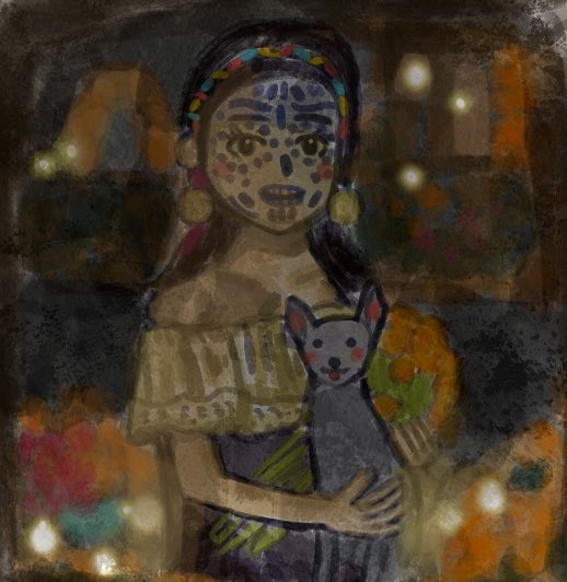 harukaze_illust's tweet photo. Día de Muertos🇲🇽描きました https://t.co/tvMqynHYlJ