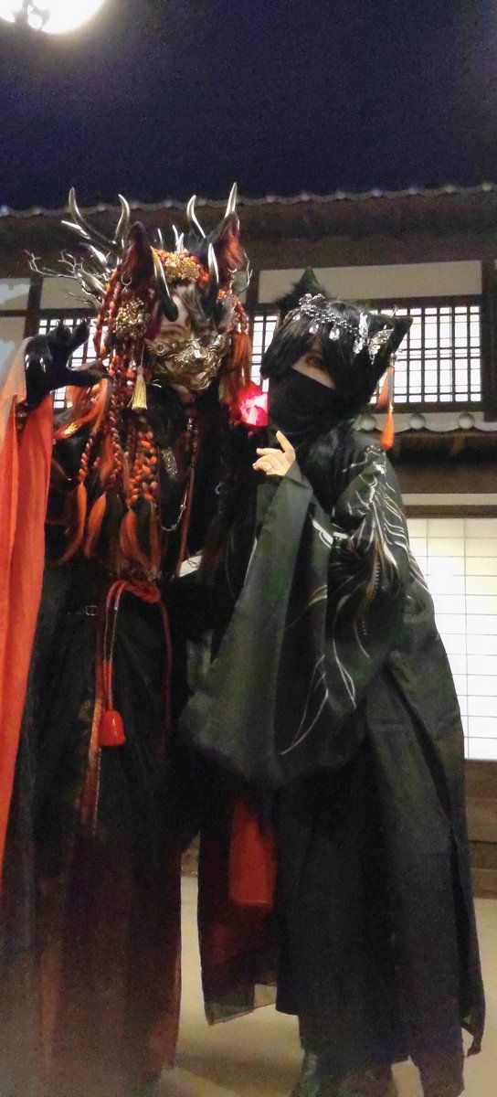 umetikin4warz's tweet photo. 速報🐺 #怪々Yokai祭 7回目は…牙硫★
今回もカッコ良く撮ってもろた✨😍この日は妖怪沢山で楽しかったね✨🥰
何か…チビ黒猫がずっと付いてきたらから構ってやったぜ…🐺晩御飯も付き合ってやったぜ…🐺ﾏﾀ来ｲﾖ✨
photo：陽平 @kazu_no_ko_369
mask：#お面のかしま屋 @telutelu_satoko
#梅吉photo https://t.co/j0DYC3C5sn