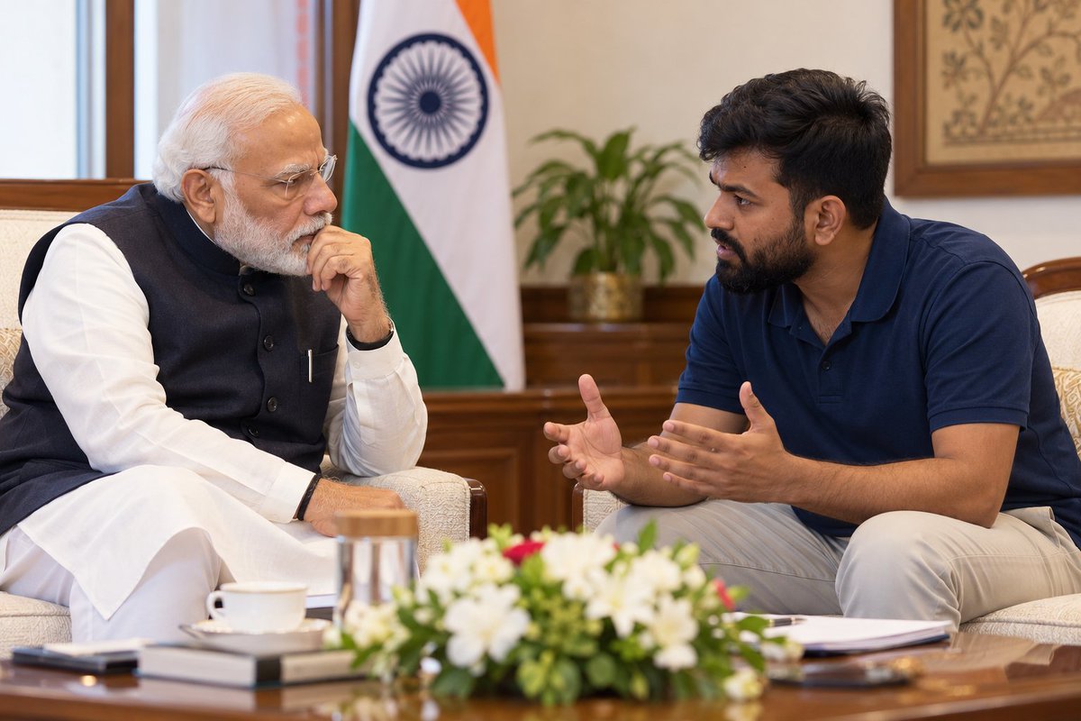 DigitalMMind007's tweet photo. @dhruv_rathee Atlast Modi ji @abhijeet_dipke ko chai pe charcha k liye bulayenge. Aur fir PMO me arrest kar lenge. And 2 din k baad bahar chorkar bolenge....my fraaaands. Dipke ji se do din baat karke maine faisla liya hai ki EC ab band kar di jayegi. Aap seedhe whatsapp pe vote daalo 😜 https://t.co/5U8G1EU745