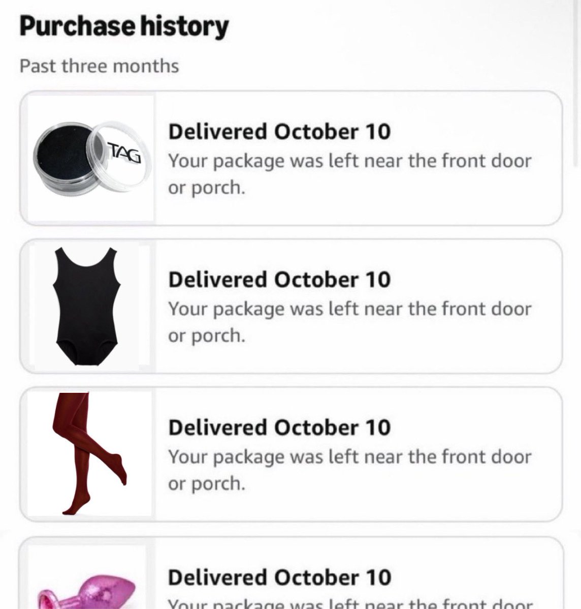 rrawrfear's tweet photo. hope whoever stole my amazon package was also planning to be tyler joseph for halloween https://t.co/iv2fuqpLYN