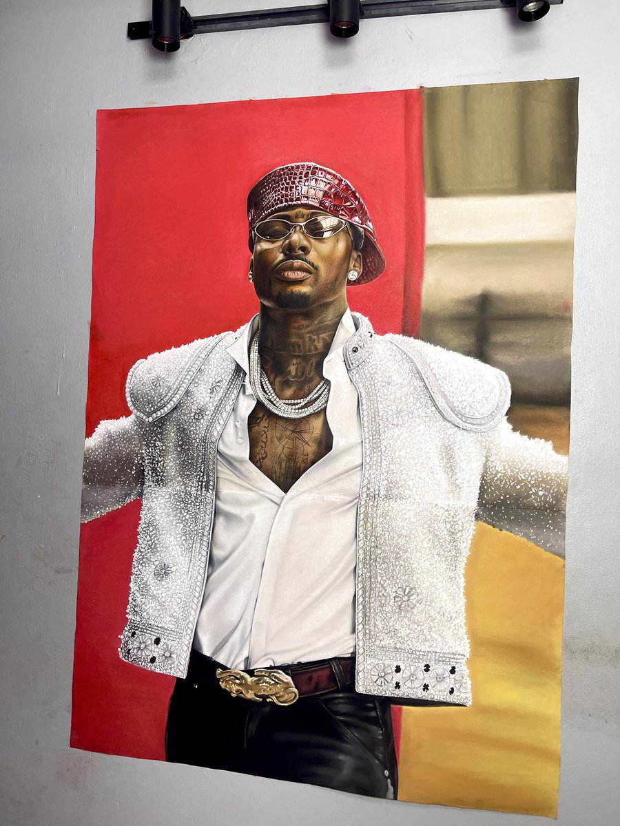MayowaBamgbose1's tweet photo. Meet my newly completed masterpiece artwork of @asakemusik ! 

744 hours locked in created this. https://t.co/PGle59QyBb