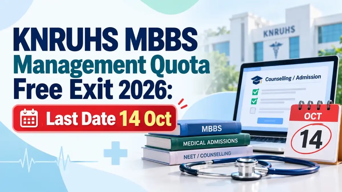 edufever's tweet photo. KNRUHS MBBS Management Quota Free Exit 2026 – Last Date Today
https://t.co/YRQqXGKCsW
#KNRUHS2026 #MBBSAdmission #FreeExit #NEETUG2026 #Edufever https://t.co/IGdZ7g3xKS