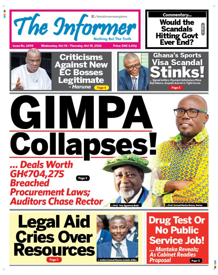 GameTV_gh's tweet photo. Newspaper Headlines: Wednesday October 14,2026.
#gametv https://t.co/cFkz0ejolZ