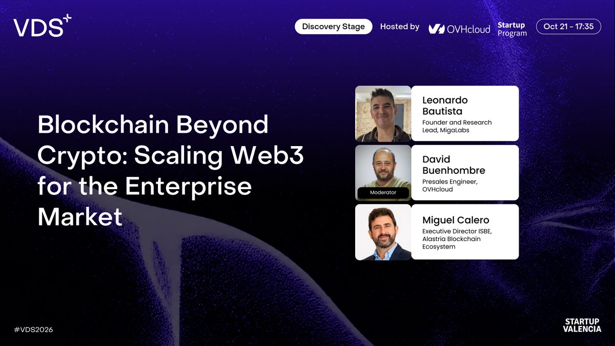 OVHcloud_ES's tweet photo. 📍El #VDS2026 se acerca y OVHcloud estará presente un año más. Visítanos en nuestro stand y no te pierdas el panel «Blockchain Beyond Crypto: Scaling Web3 for the Enterprise Market» en el que participaremos con @Alastria_ y @miga_labs, el 21 de octubre a las 17:35. ¡Te esperamos! https://t.co/Ws75ii5ZU7