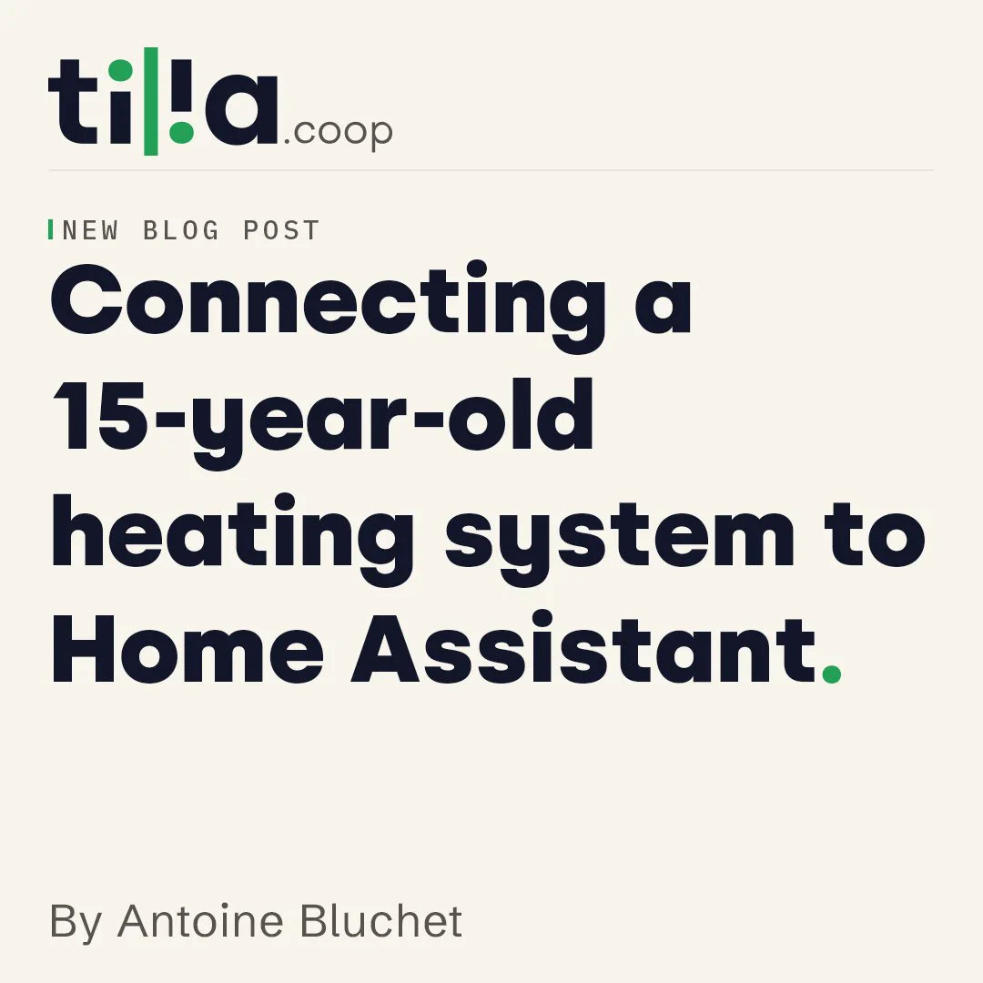 Connecting a 15-year-old heating system to Home Assistant