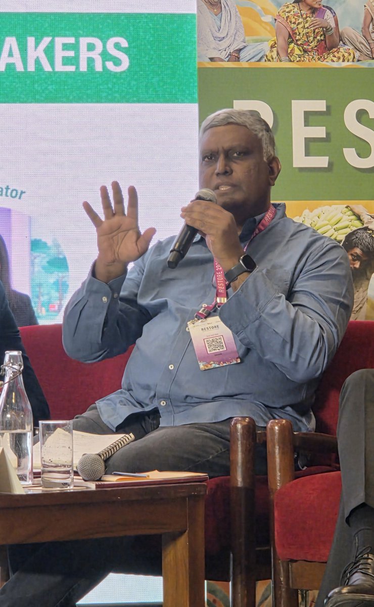 TRIFoundation's tweet photo. “Communities define success on their own terms. Our role is to help them develop a strong ecological and landscape perspective that they can integrate into their plans and everyday lives. Ultimately, a restoration initiative is truly successful when communities continue to sustain it themselves.” - Anwar Shaik, Senior Consultant, Common Ground Initiative 

@WRIIndia 

#RESTORE2026 #TRI