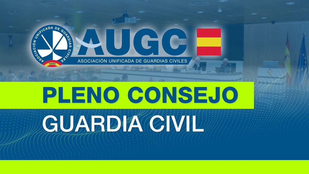 AUGC_Comunica's tweet photo. 📢 HOY, PLENO DEL CONSEJO DE LA GUARDIA CIVIL.

Desde AUGC os iremos informando a lo largo de la mañana de cómo se desarrolla la reunión y de los asuntos que se vayan abordando.

📲 ¡Permaneced atentos a nuestras redes!

#AUGCContigo #GuardiaCivil https://t.co/R98oUrxX58
