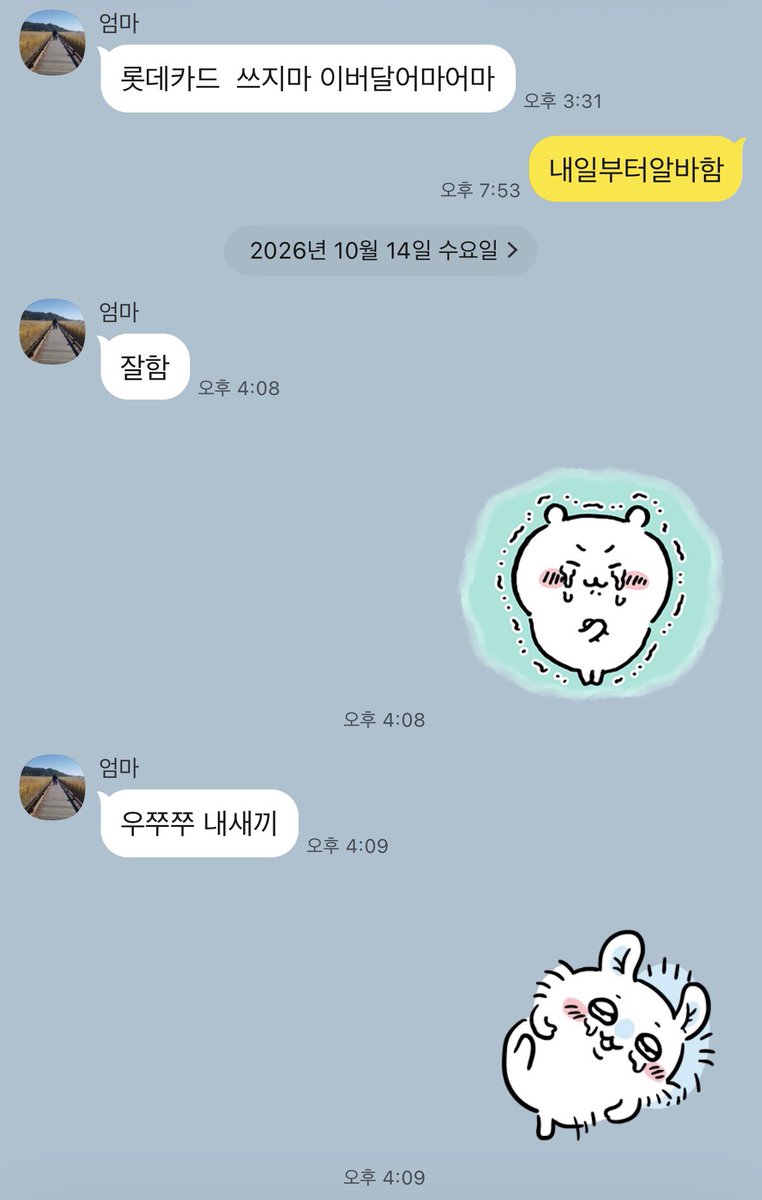 nugu___im's tweet photo. (엄마 롯데카드 비번 간파하고 가끔 배민 시켜먹음) https://t.co/AYCM6CpgHU