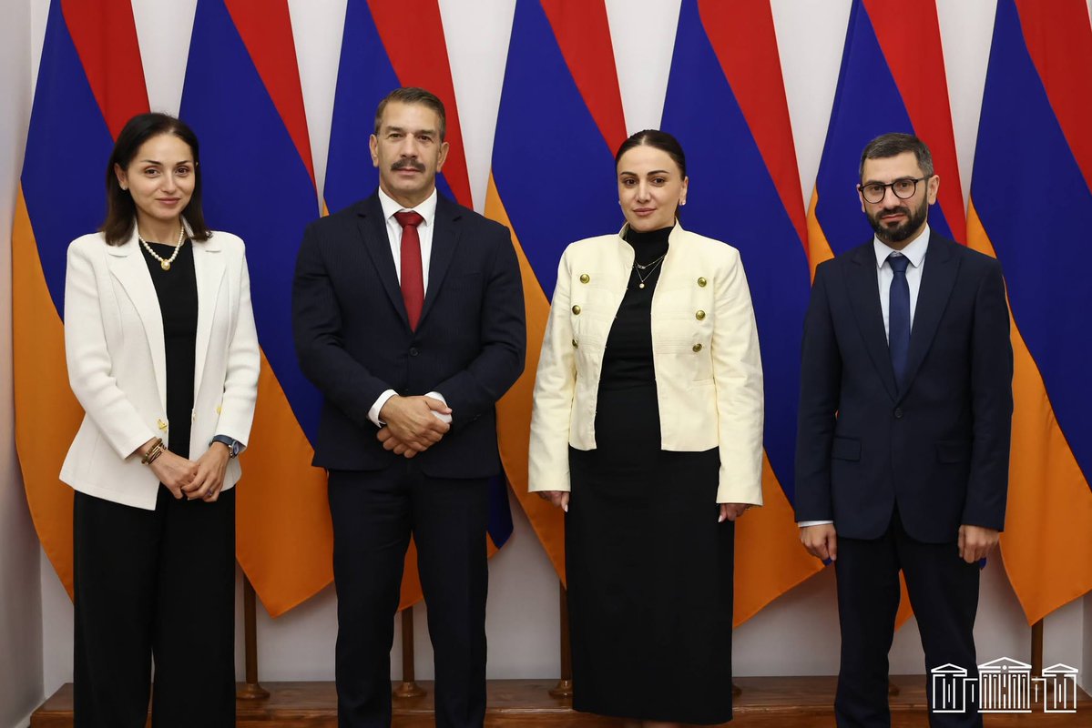 CyprusinArmenia's tweet photo. Constructive meeting on 🇨🇾 – 🇦🇲 parliamentary ties with Mrs. Arusyak Manavazyan, Head of the Civil Contract Faction of the National Assembly of 🇦🇲 and President of the Interparliamentary Committee on Cooperation between Armenia and Cyprus.

@CYParliament
@CyprusMFA
@MFAofArmenia https://t.co/PDf5fsQtwX