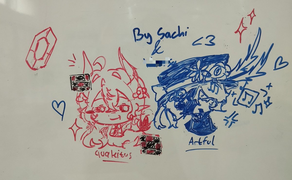 SachiSasma695's tweet photo. Crossover duo potential🤔🤔

#quakitusfanart ? https://t.co/0vpIUiQIos