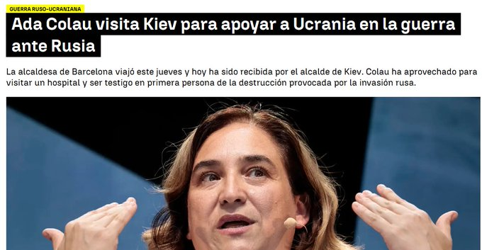 Antonperilon's tweet photo. La HEMEROTECA hace mucho daño a los y las políticas FALSAS, pero debería de hacer mucho más.
Colau como el PSOE, como Sumar, fue y es defensora del rearme y de los miles de millones, que hemos dado al nazi Zelensky. Esto no le gustaría que se sepa en este momento. https://t.co/GBmco101au