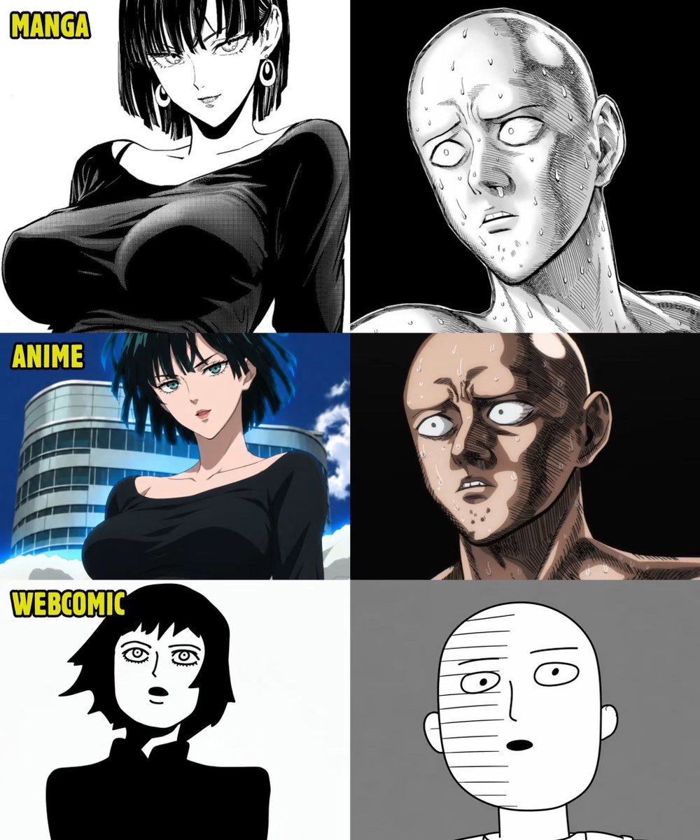 animeposts's tweet photo. Manga vs Anime vs Webcomic https://t.co/iIf5Bswt0x