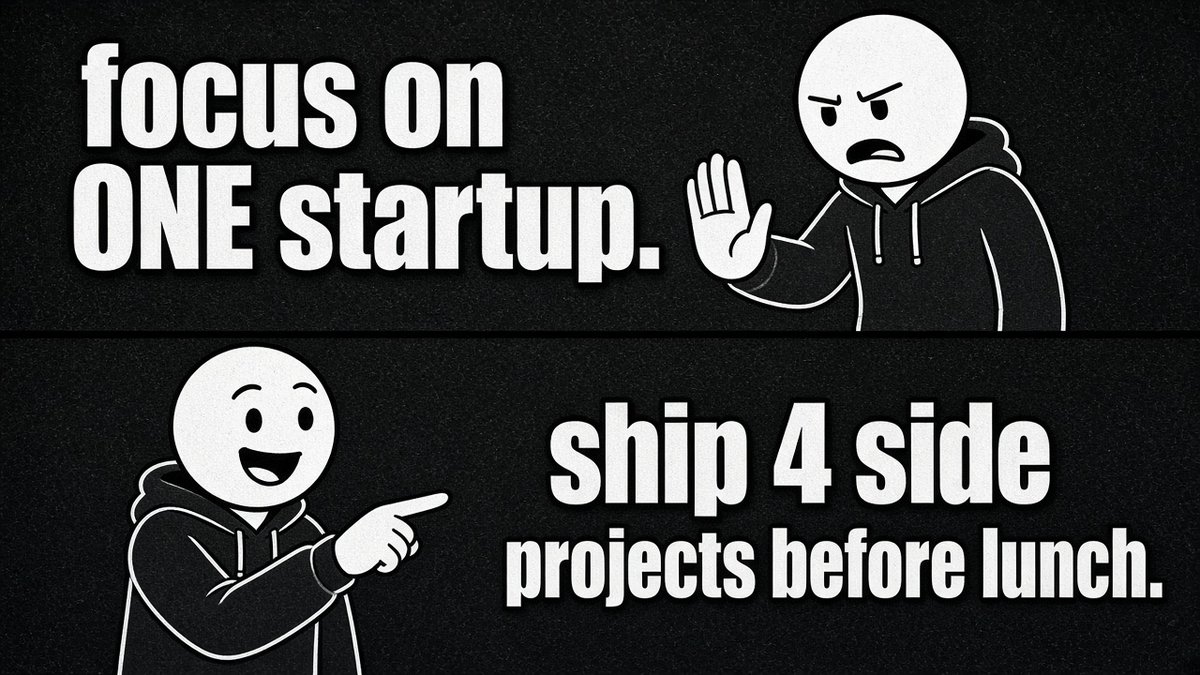 tommobuilds's tweet photo. the advice vs the actual week https://t.co/qg3MKEFKpI