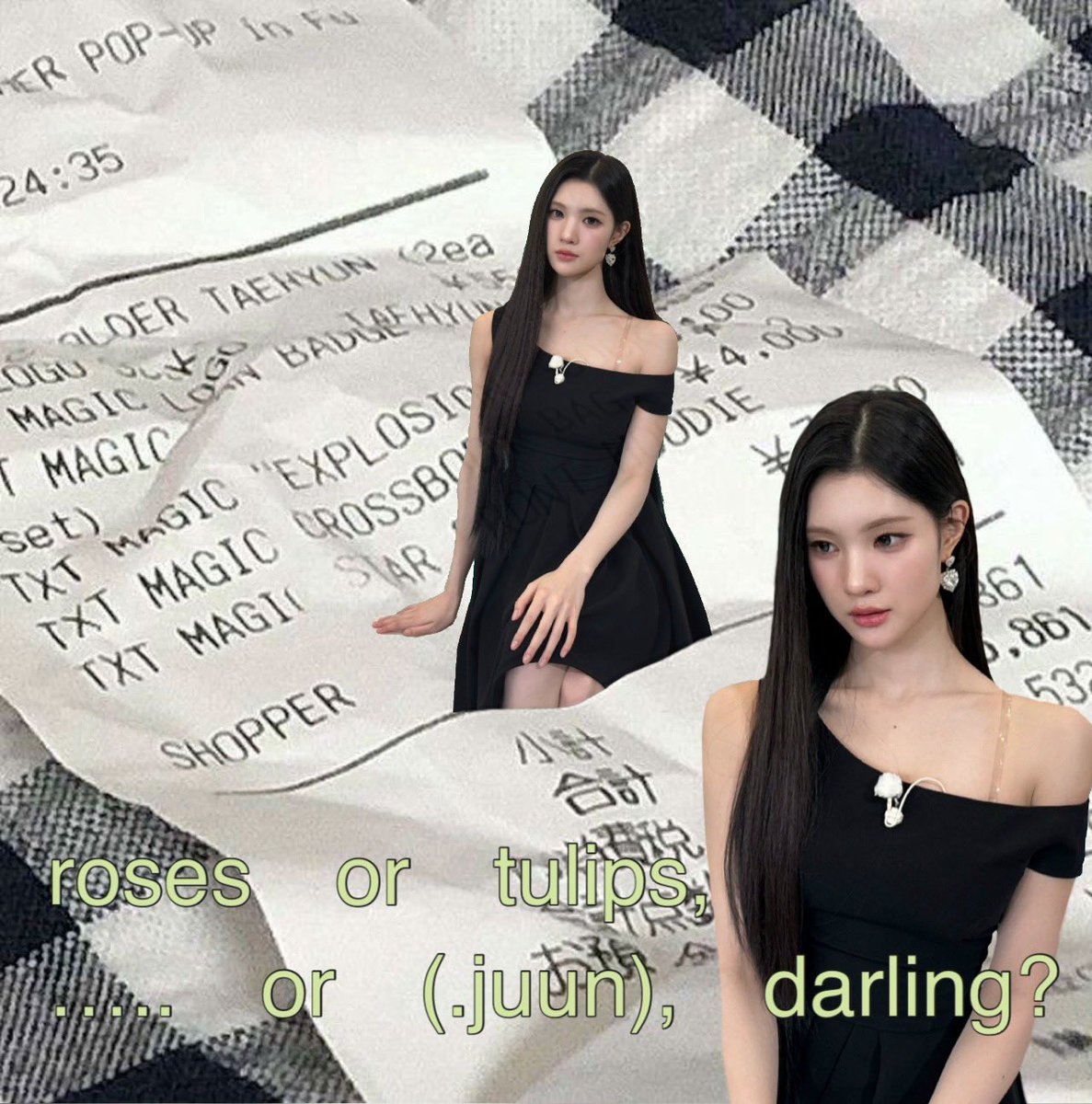 ujooun's tweet photo. Q1: roses or tulips….?
Q2: or the #one and only juun, darling? (𖦹 _ 𖦹 ) 
i mean, have you seen this girl? the flowers can stay at the florist bc /.j/ already has the whole pretty thing covered. https://t.co/i0q0emfhxZ