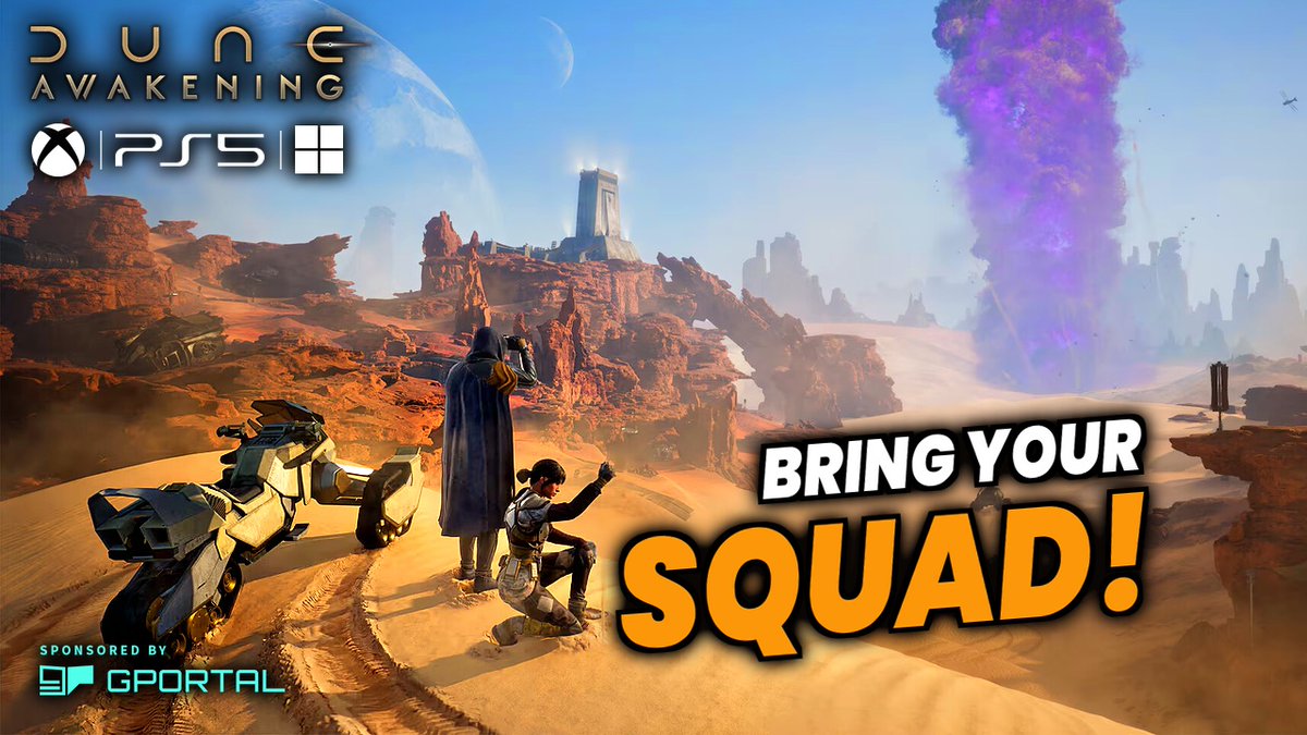 SurvivalBob_YT's tweet photo. Tired of sharing Arrakis with strangers? 🏜️ I'll show you how to set up your own Dune Awakening Server for PC, Xbox and PS5 with GPORTAL. #DuneAwakening #ad

↘️Watch Now!↙️
https://t.co/qZ6POQIzOj

@DuneAwakening https://t.co/i80Ac9KluL